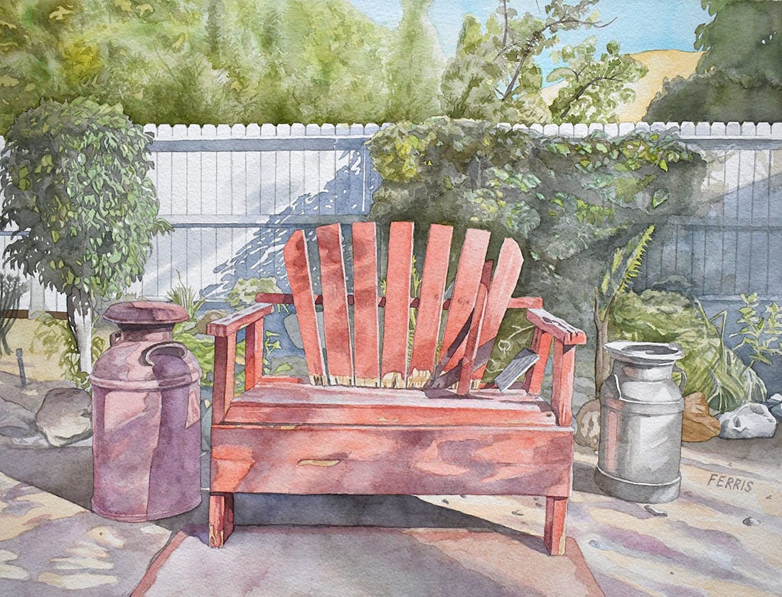 Backyard in the Canyon by Rodger Ferris 