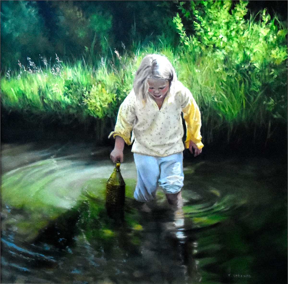 The Mighty Crawdad Hunter by Theresa Otteson  Image: The Mighty Crawdad Hunter