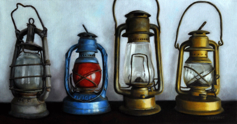 One of These Lamps Is Not Like The Others by Theresa Otteson 