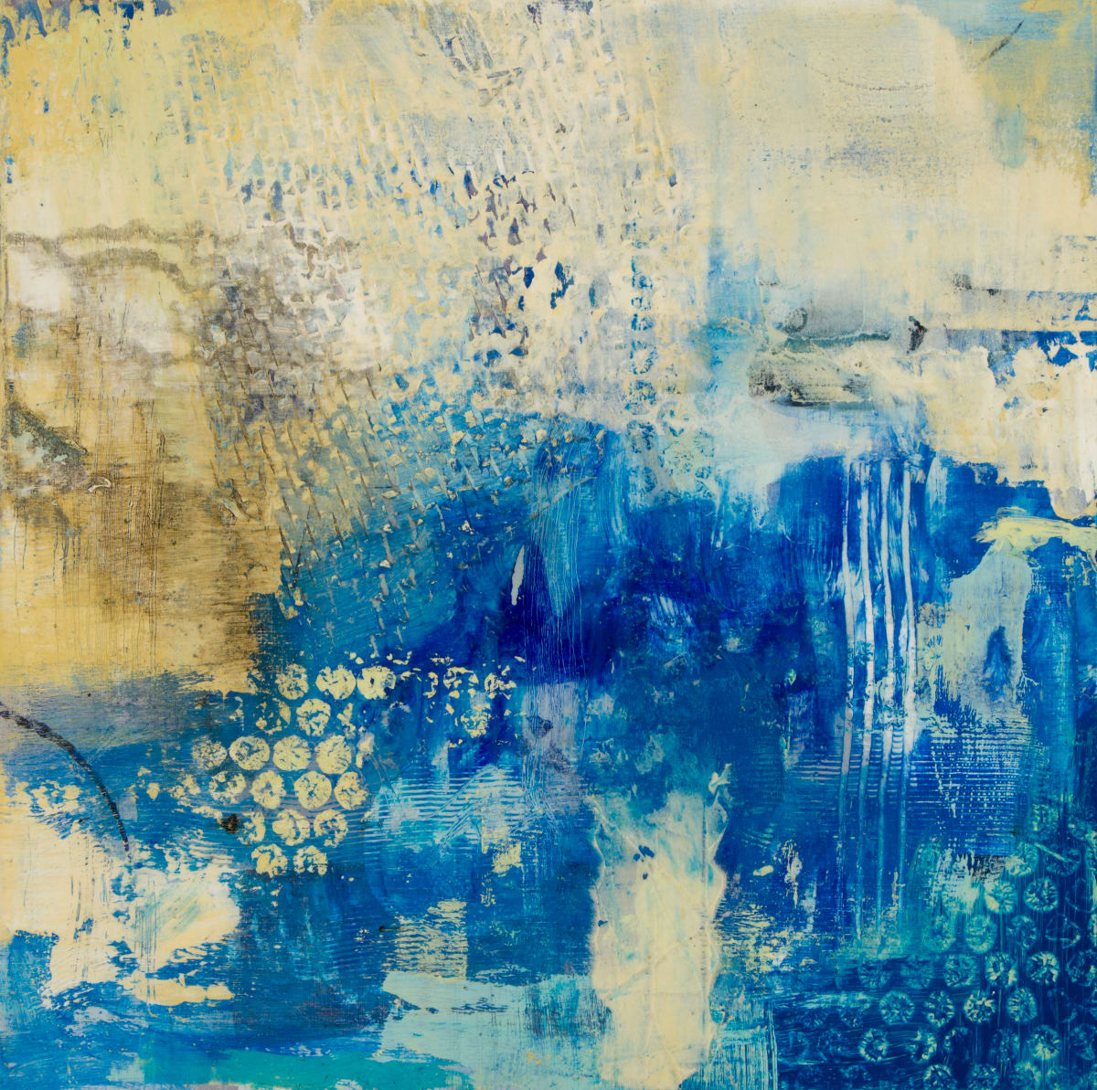 Abstract Blue by Kristin Murphy  Image: Adrift, mixed media painting