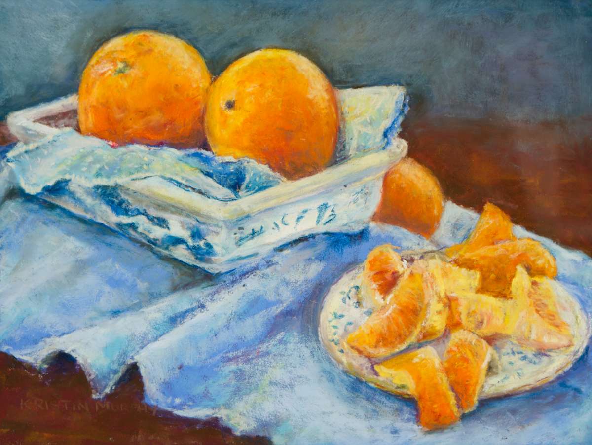 Oranges in Blue by Kristin Murphy, Image 1.