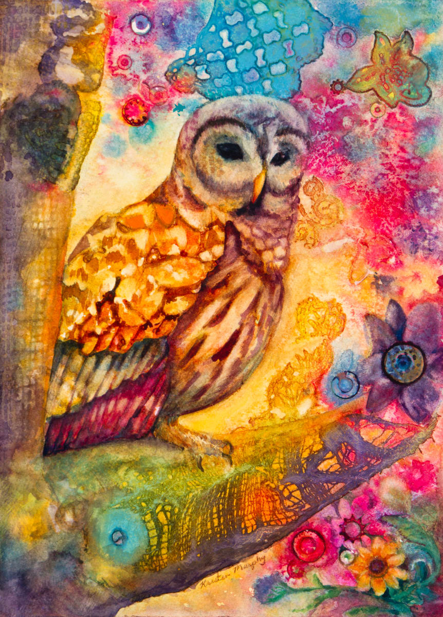 An Owl Visits in the Night by Kristin Murphy  Image: An Owl Visits in the Night