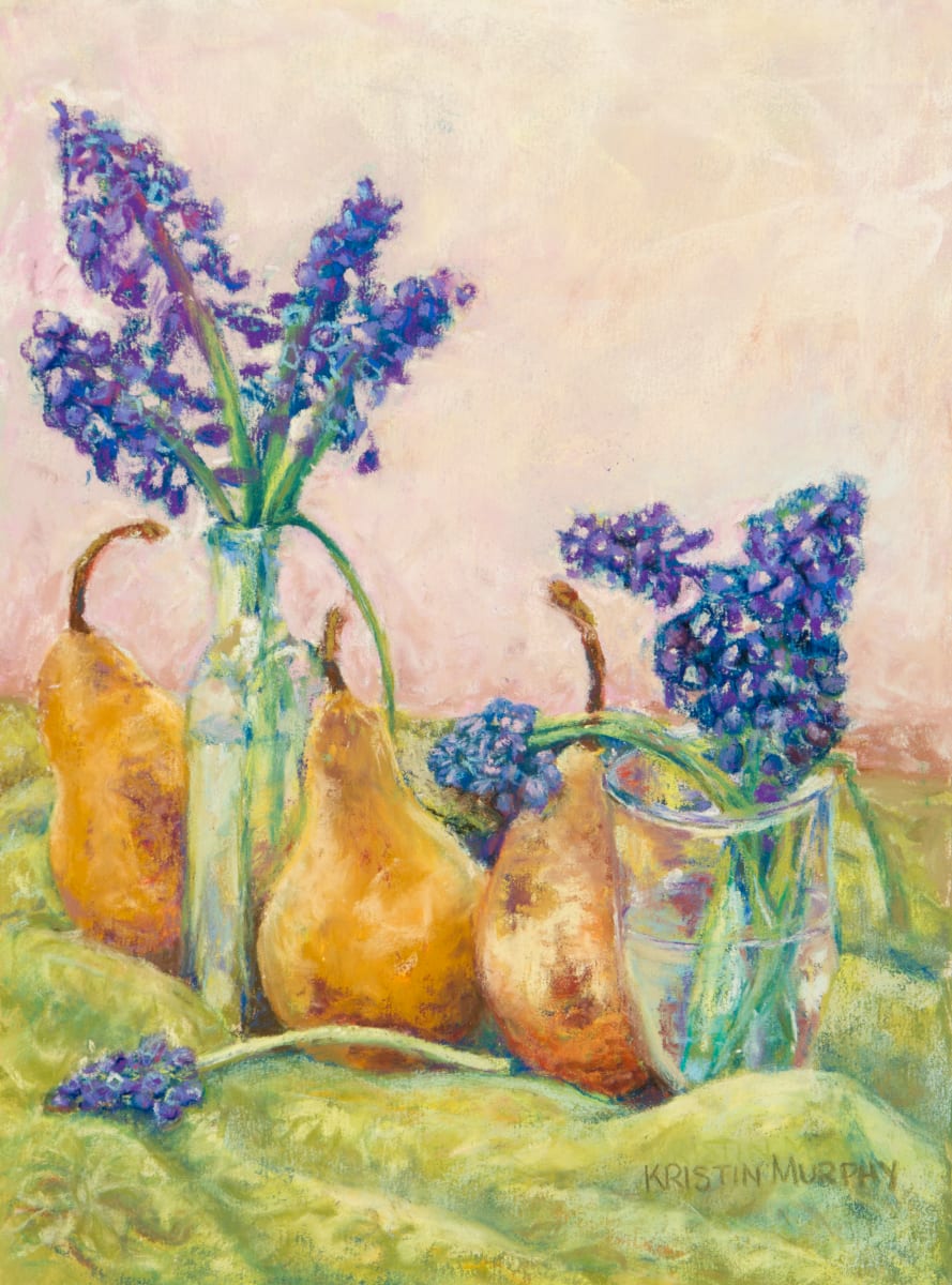 Hyacinth Flowers with Pears by Kristin Murphy  Image: Hyacinth Flowers with Pears