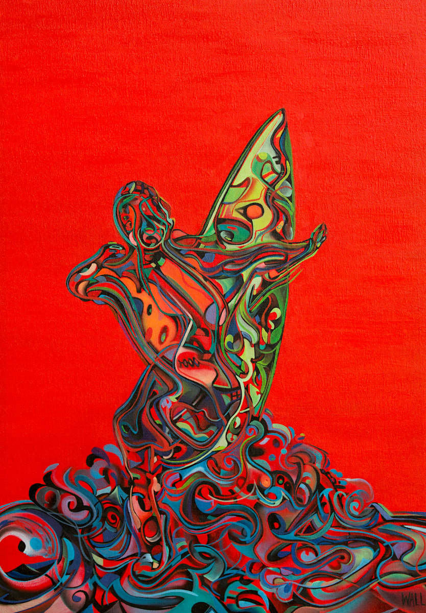 Red Surfer, Image 1.