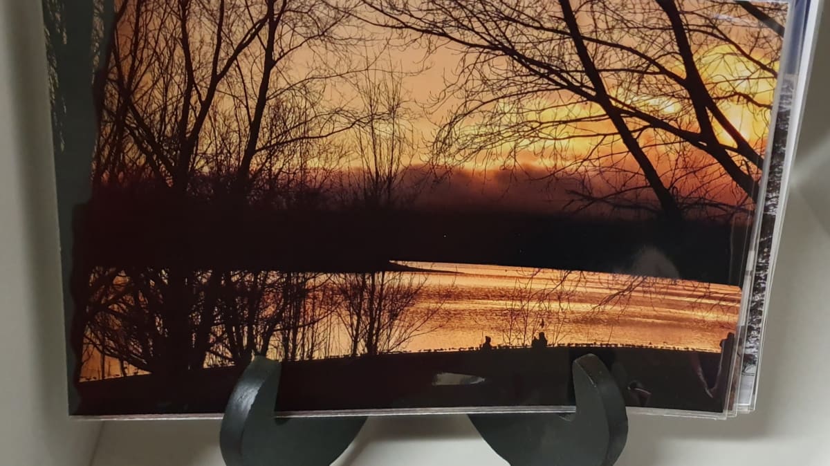 WAL A5 prints by Wanda Lach  Image: A winter sunset on Lake Jindabyne