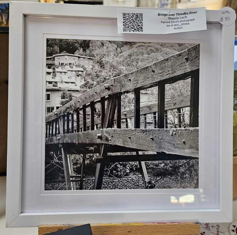 Bridge over Thredbo River by Wanda Lach 