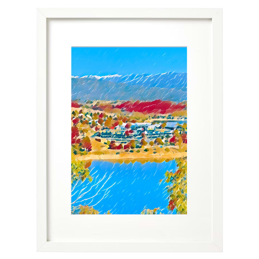 Eastern by Fiona Latham-Cannon  Image: View from East Jindabyne over Lake Jindabyne to the Snowy Mountains NSW