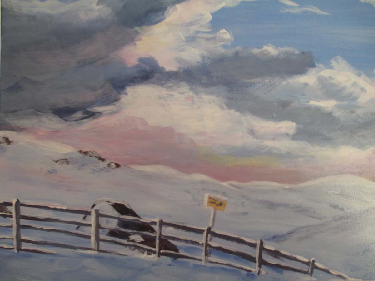 Afternoon Light Mt Perisher by Terry Chalk, Image 1.