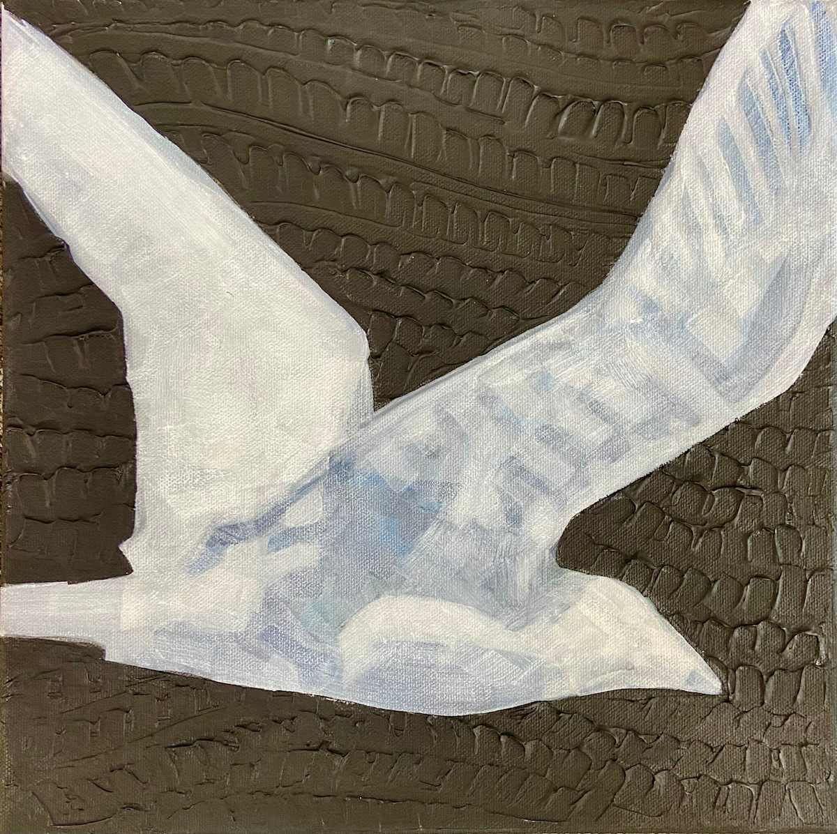 Bird study White #1 by Pattie Keenan, Image 2.