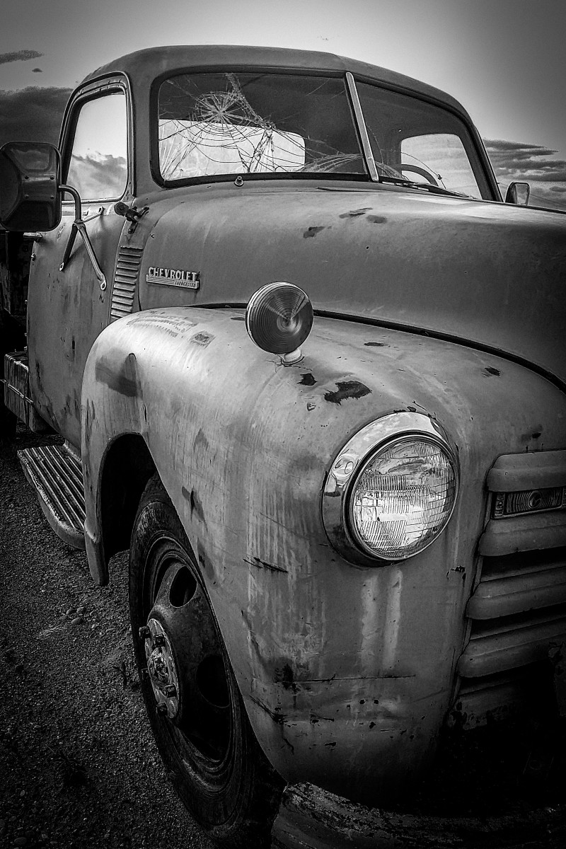 Dillon Chevy B&W by Nancy S Young 