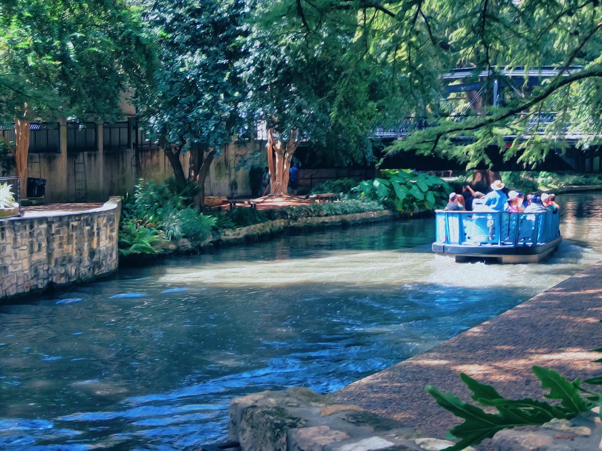 Riverwalk Ride by Nancy J. Wood, Image 1.