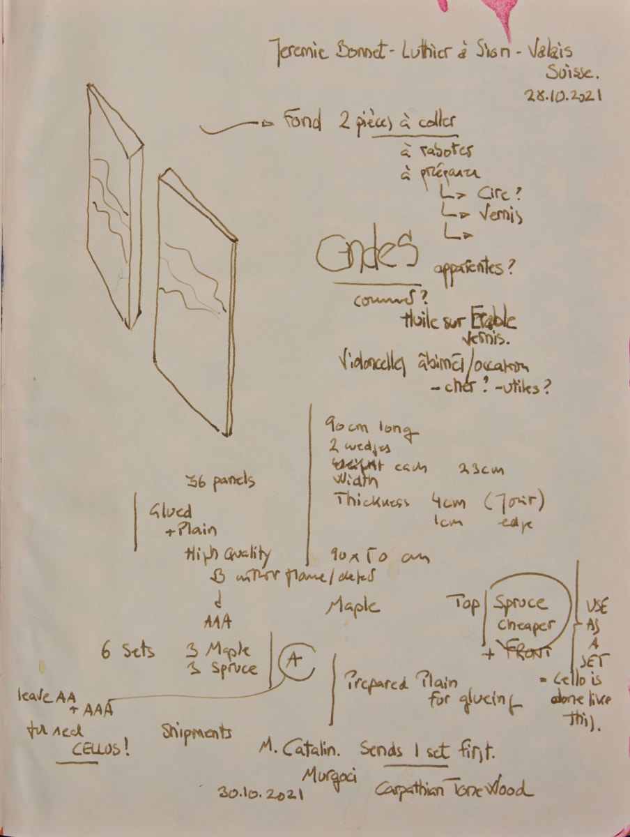 Notes for Météores Lumineuses - Sion by Ghislain Pfersdorff 