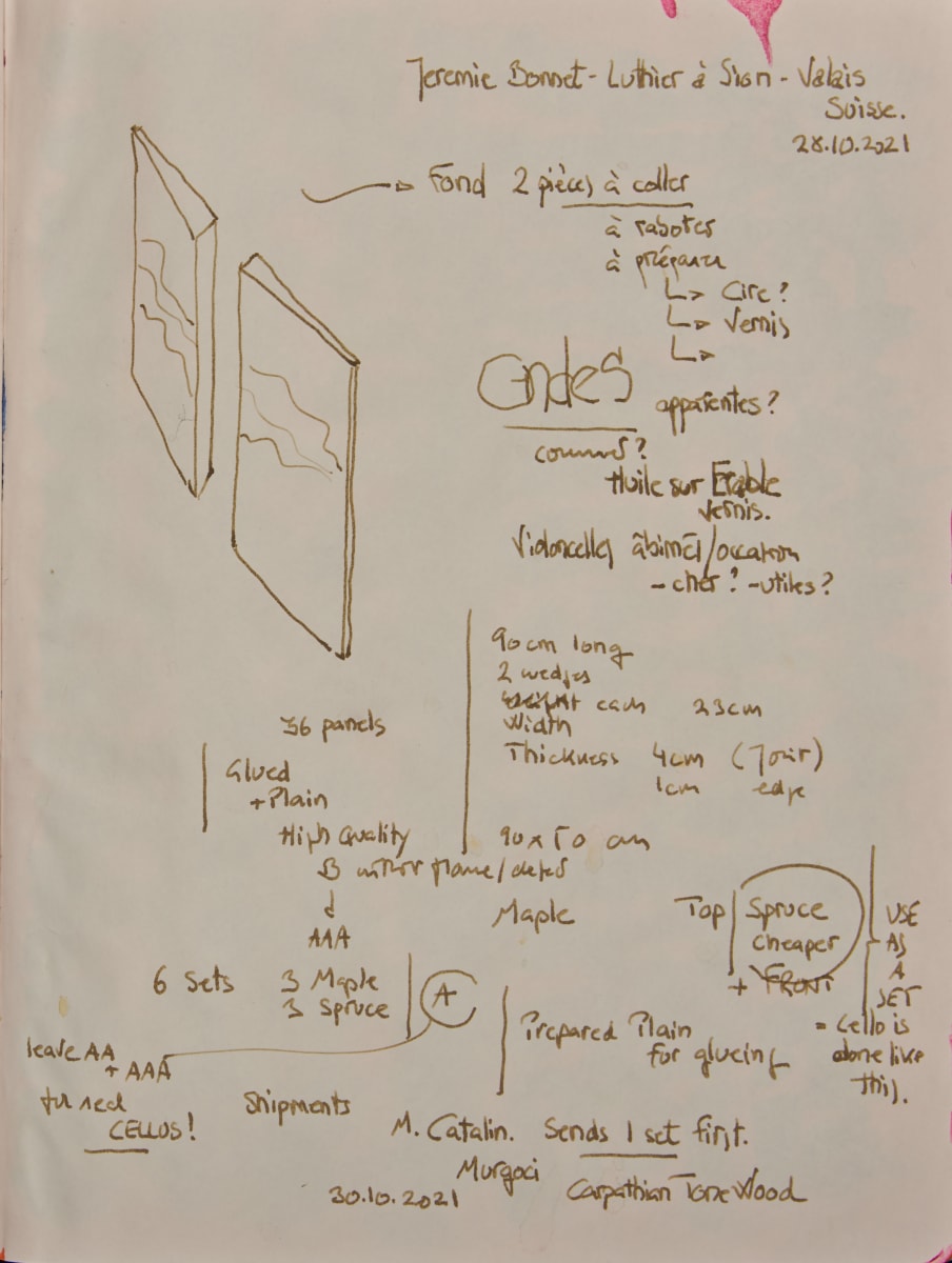 Notes for Météores Lumineuses - Sion by Ghislain Pfersdorff 