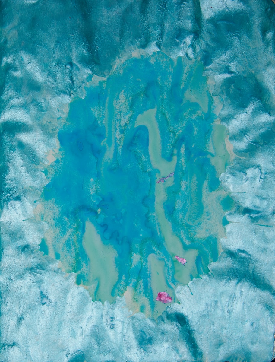 Blue Hue Puddle by Ghislain Pfersdorff 