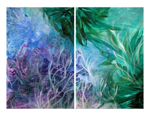 Oceanico (Diptych) by Monica Czukerberg 