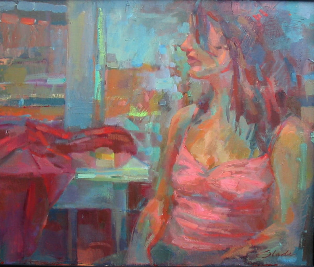 Self Portrait by Charlotte Slade Decker 