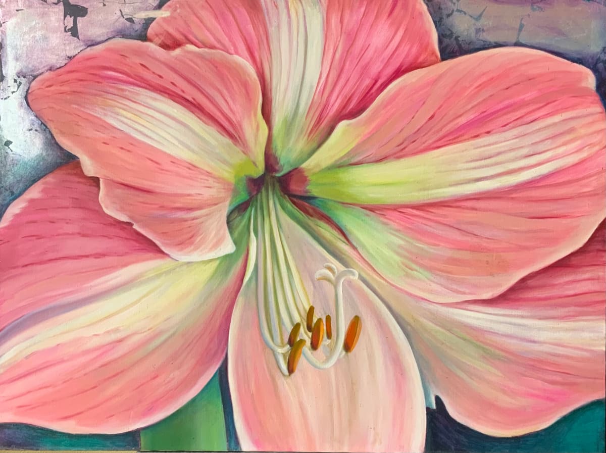 Pink Amaryllis by Charlotte Slade Decker 