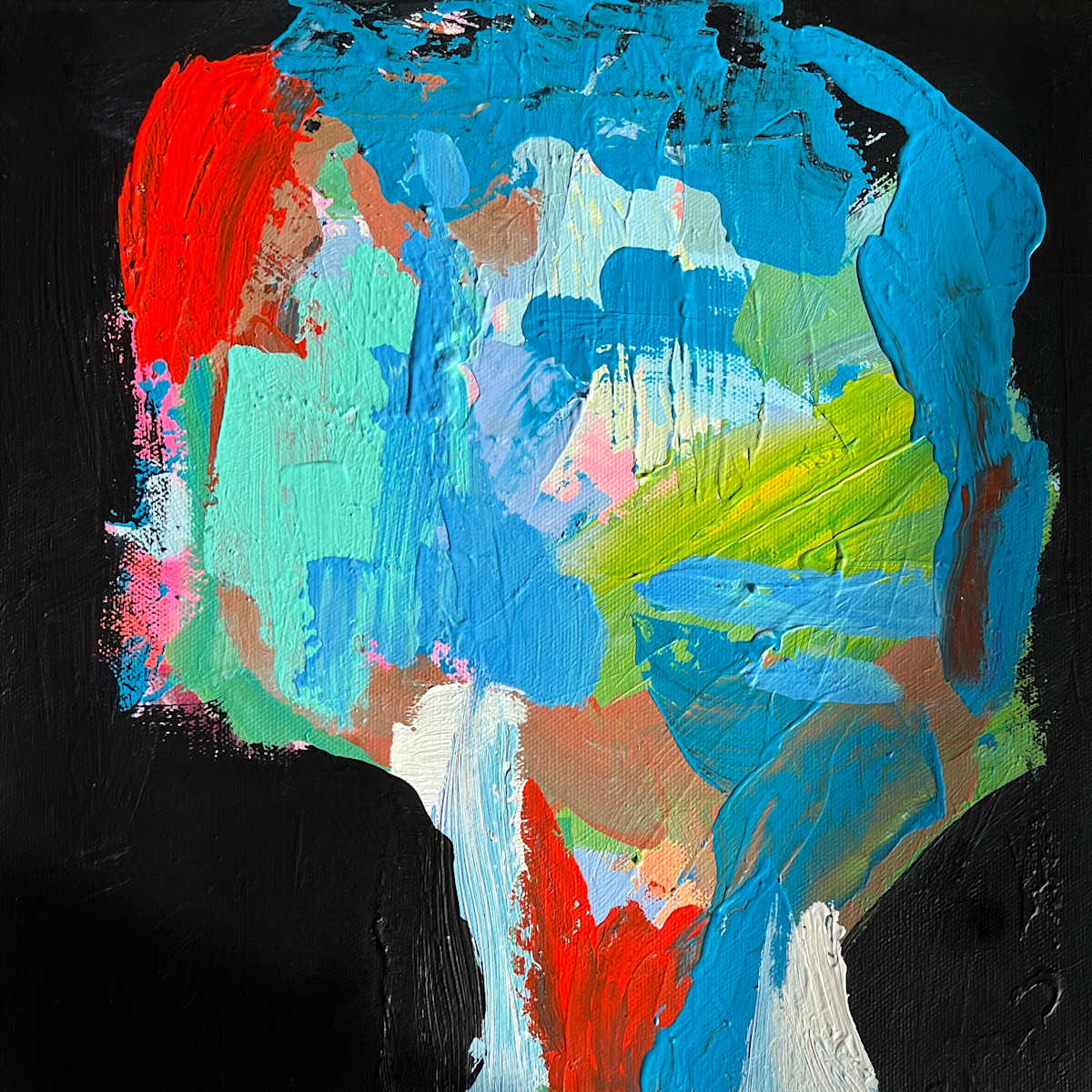 Colorful Head by CLAUDIA DIETSCHI, Image 1.