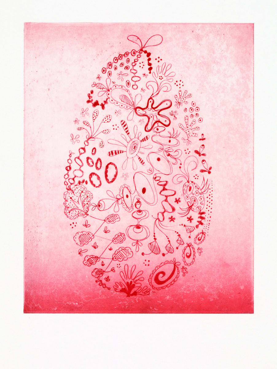 Egg in the Mist (red) 