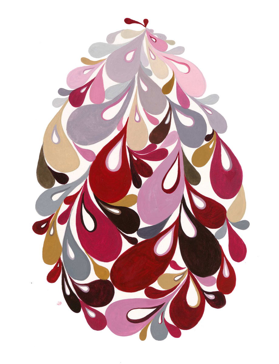 Swirl Egg (pink - small) 