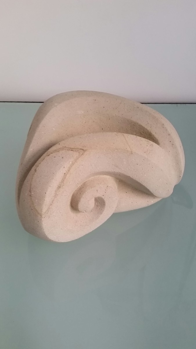 Organic Koru vessel by Jo Richards Hooker Artist 