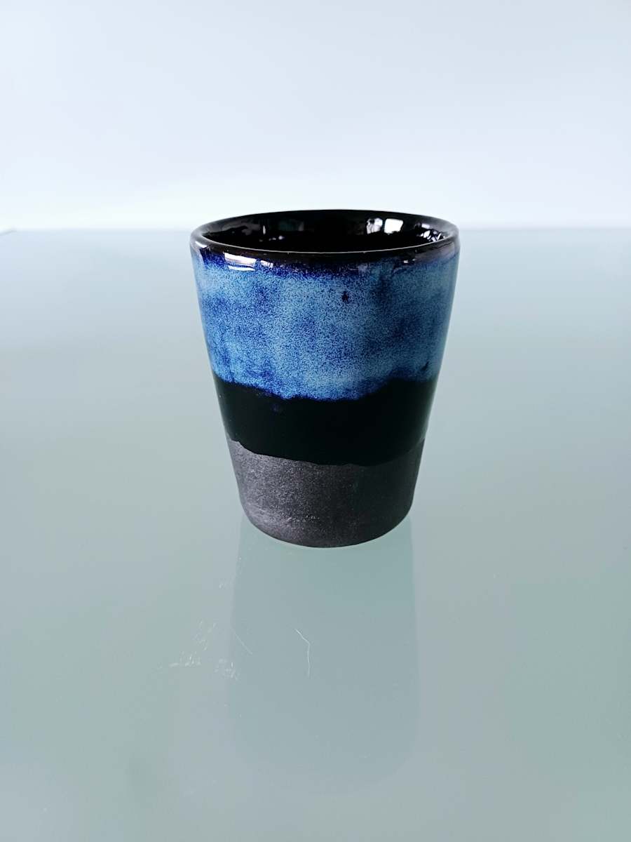 Deep Blue Keep Cup by Jo Richards Hooker Artist, Image 1.