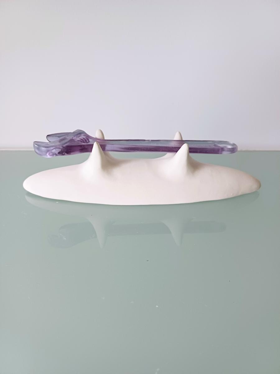 Crescent - glass purple by Jo Richards Hooker Artist, Image 10.
