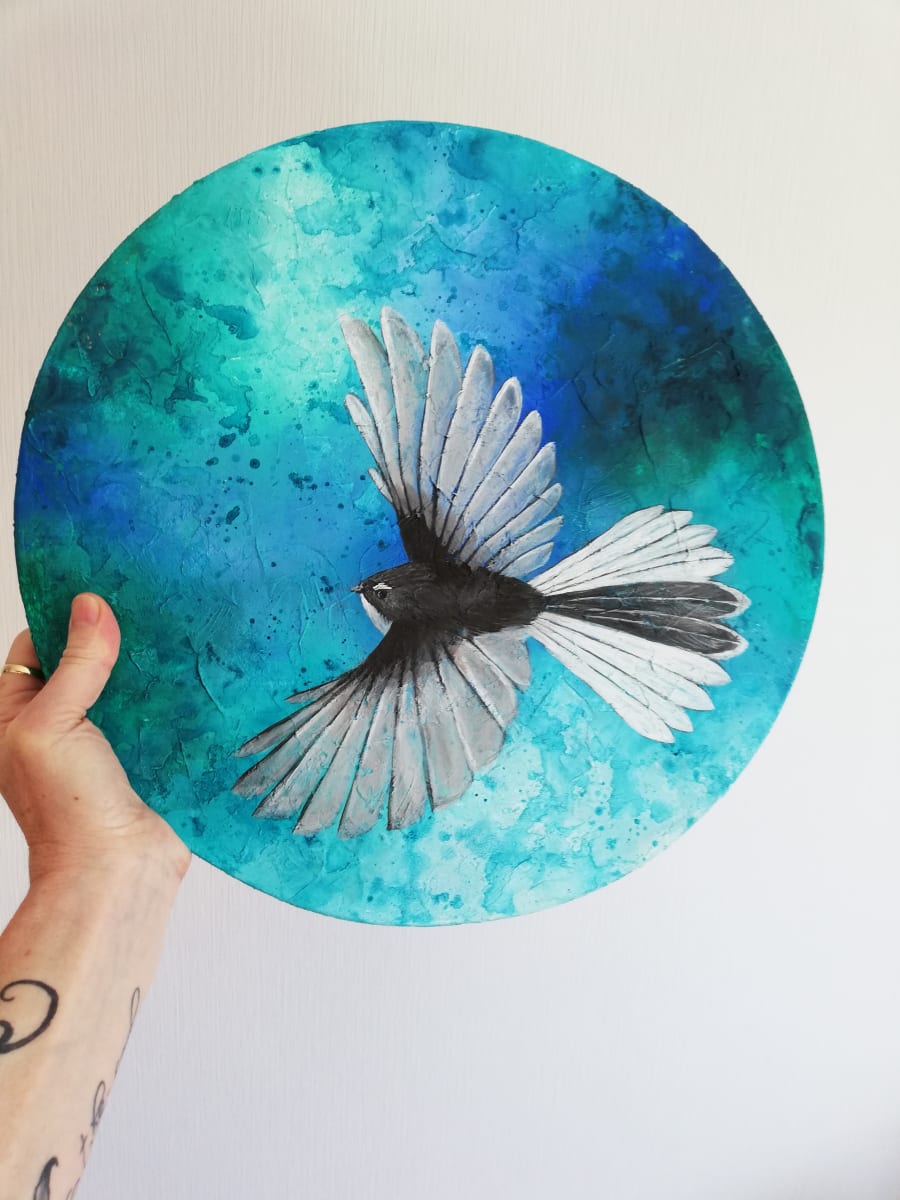 Happy II by Jo Richards Hooker Mixed Media Artist 