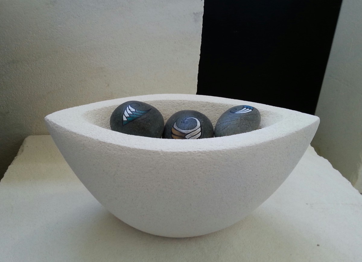 Keeper bowl by Jo Richards Mixed Media Artist 