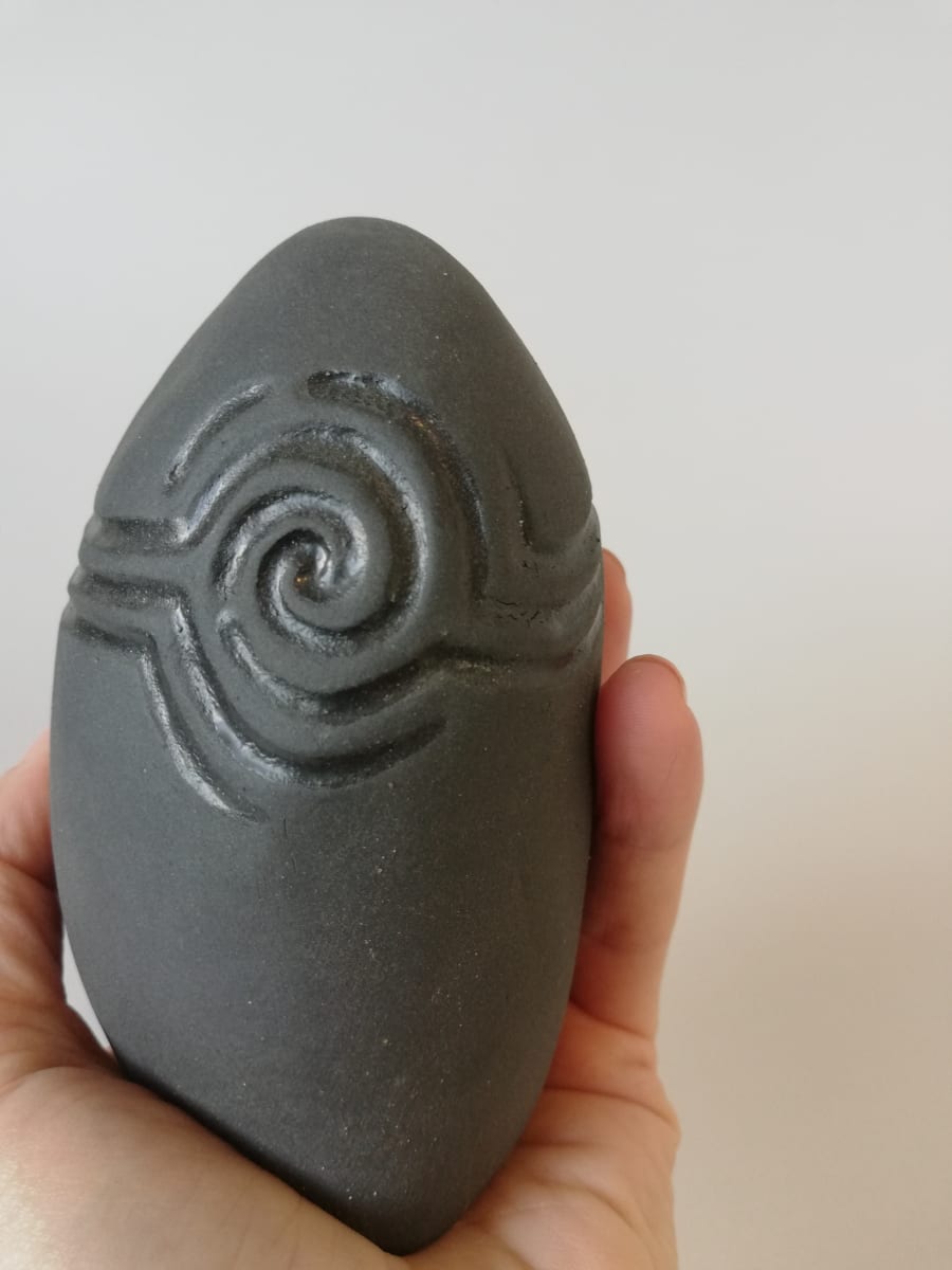 Little Whispers (celtic touchstone black) by Jo Richards Mixed Media Artist 