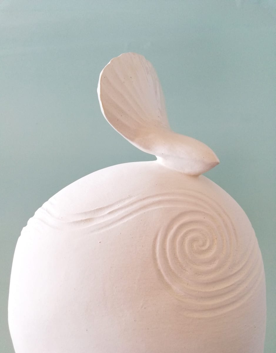 Little Whispers  - Celtic white by Jo Richards Hooker Artist 