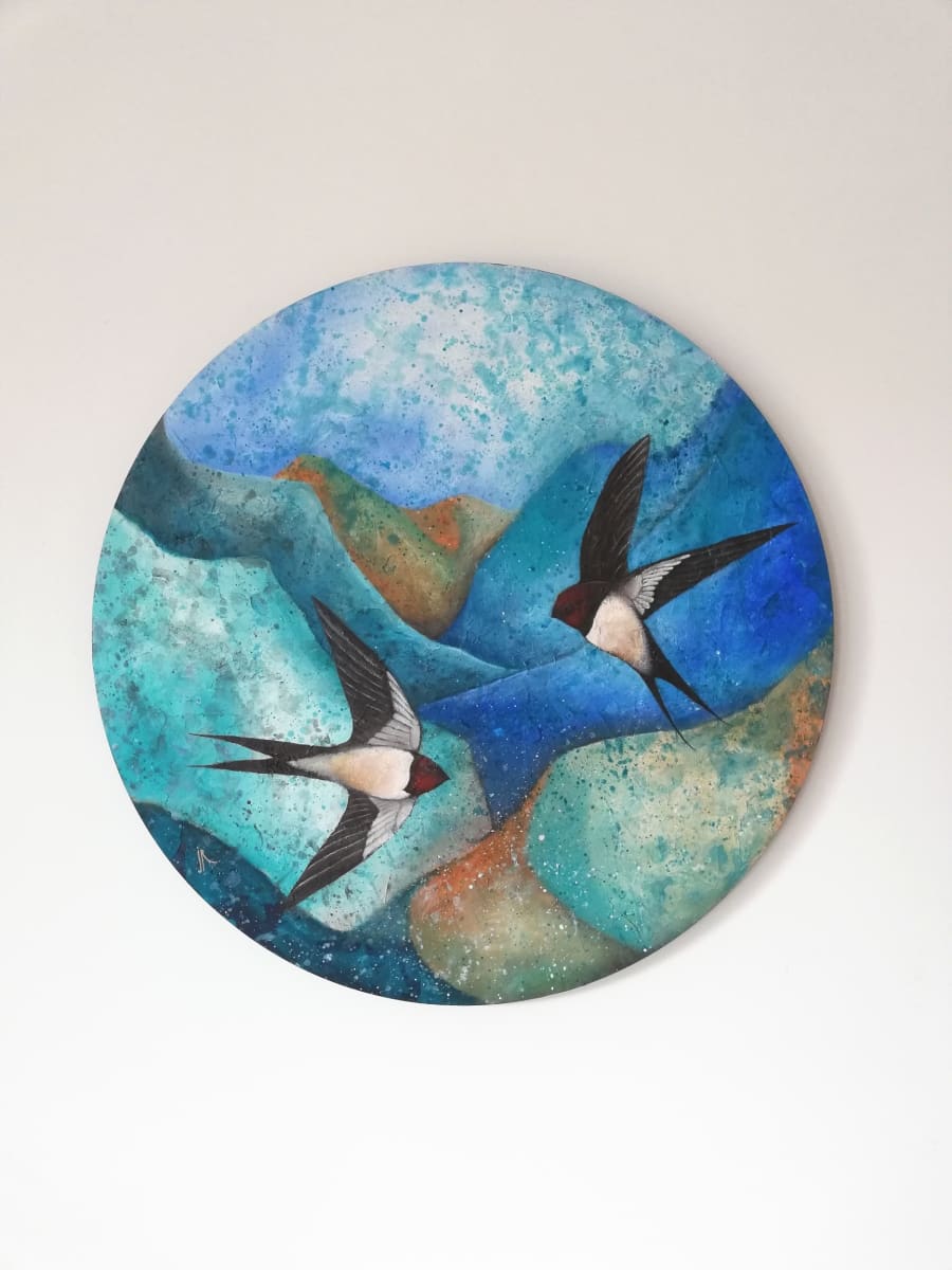 Riding High Above it All by Jo Richards Hooker Artist, Image 3.