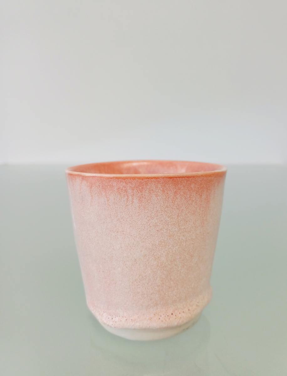 Rose Quartz Keep Cup by Jo Richards Hooker Artist 