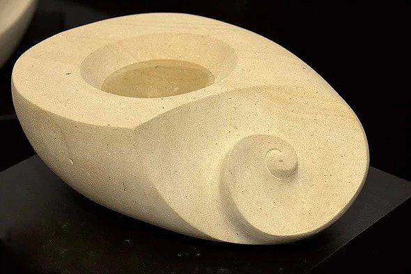 Spiral Bowl by Jo Richards Mixed Media Artist 