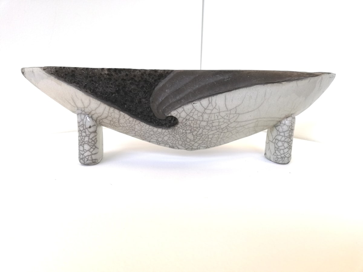 Triple Wave Vessel by Jo Richards Mixed Media Artist, Image 3.