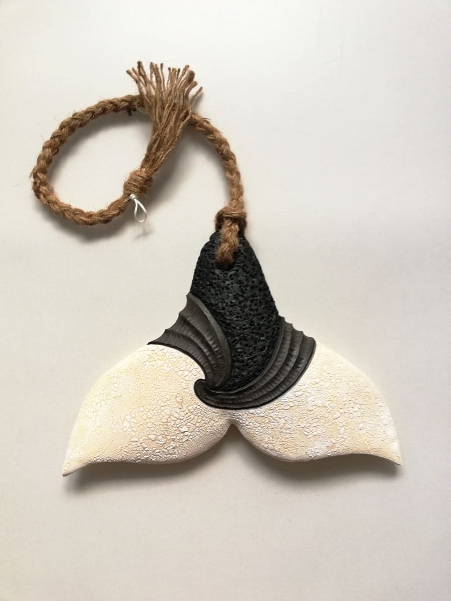 Whale Tail IX by Jo Richards Mixed Media Artist 