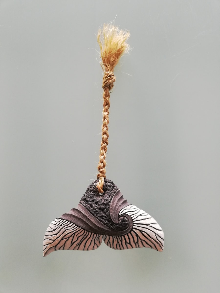 Whale Tail V small by Jo Richards Mixed Media Artist 