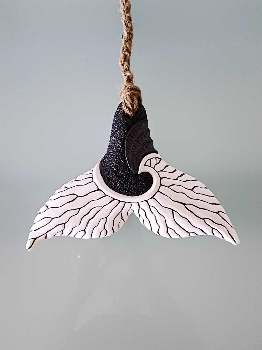 Whale Tail LVII (large) by Jo Richards Hooker Artist 
