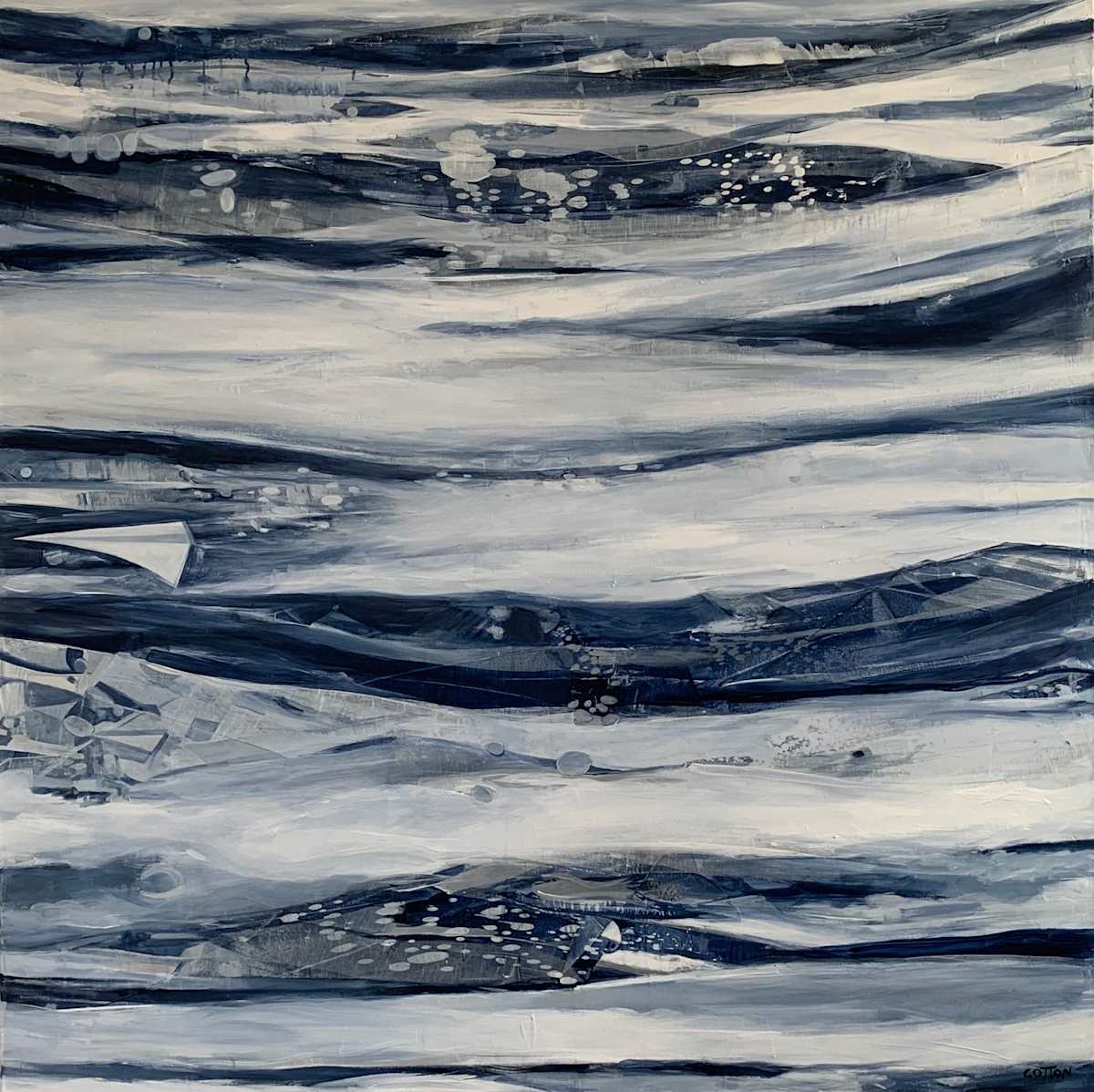 Viney Commission 48”x48” by Courtney Cotton 
