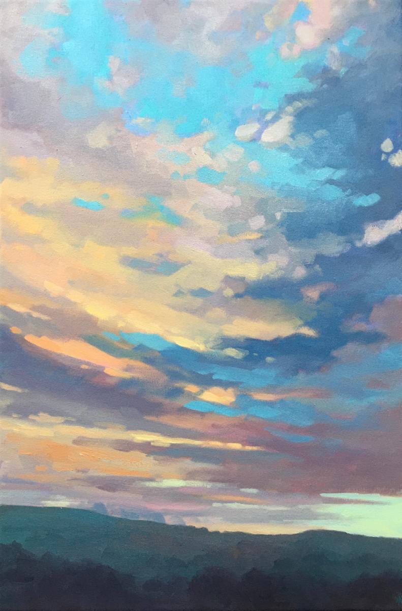 Dawn clouds over the Garth by Dawn Harries 