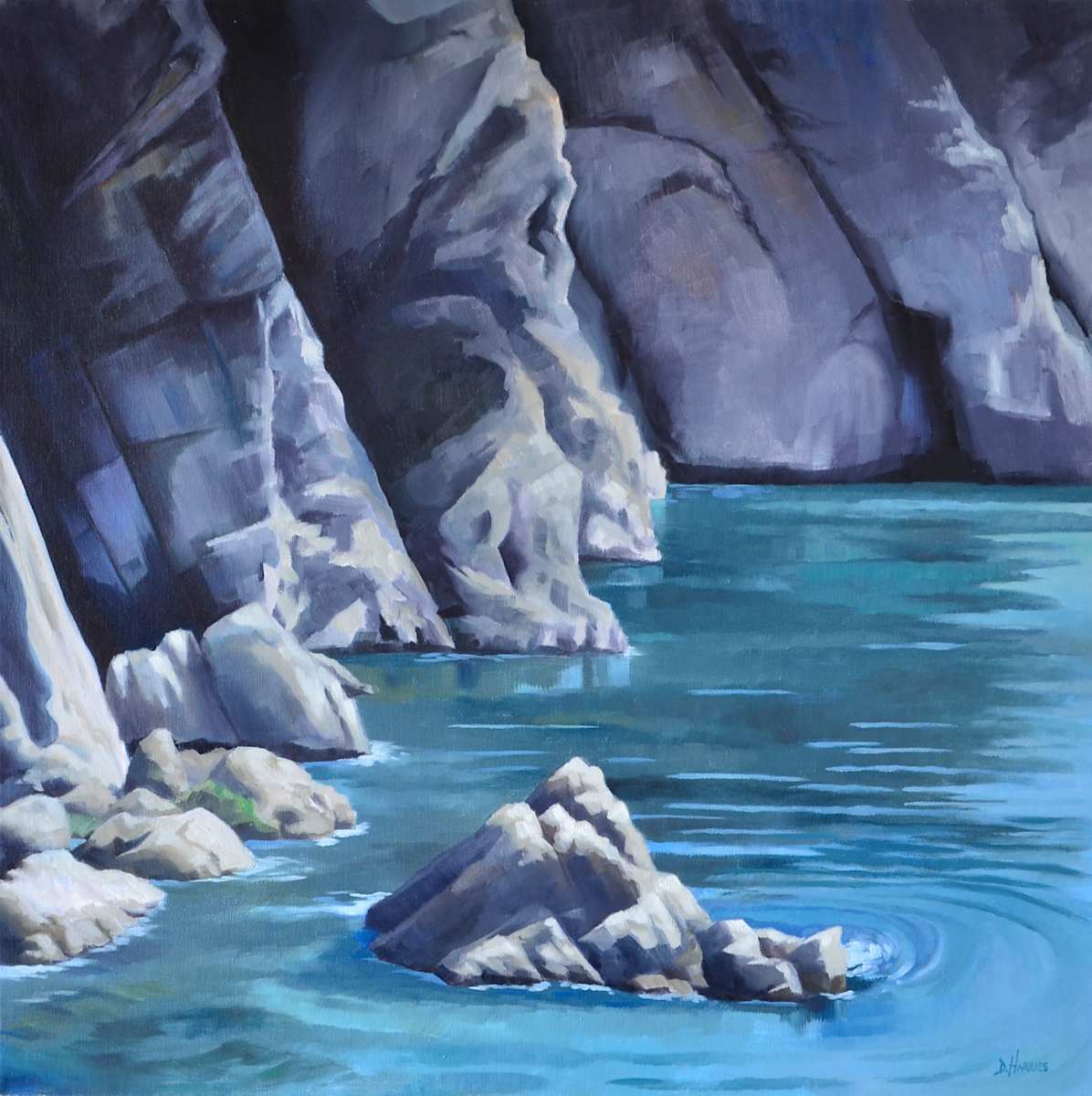 Flimston Bay Rocks by Dawn Harries 