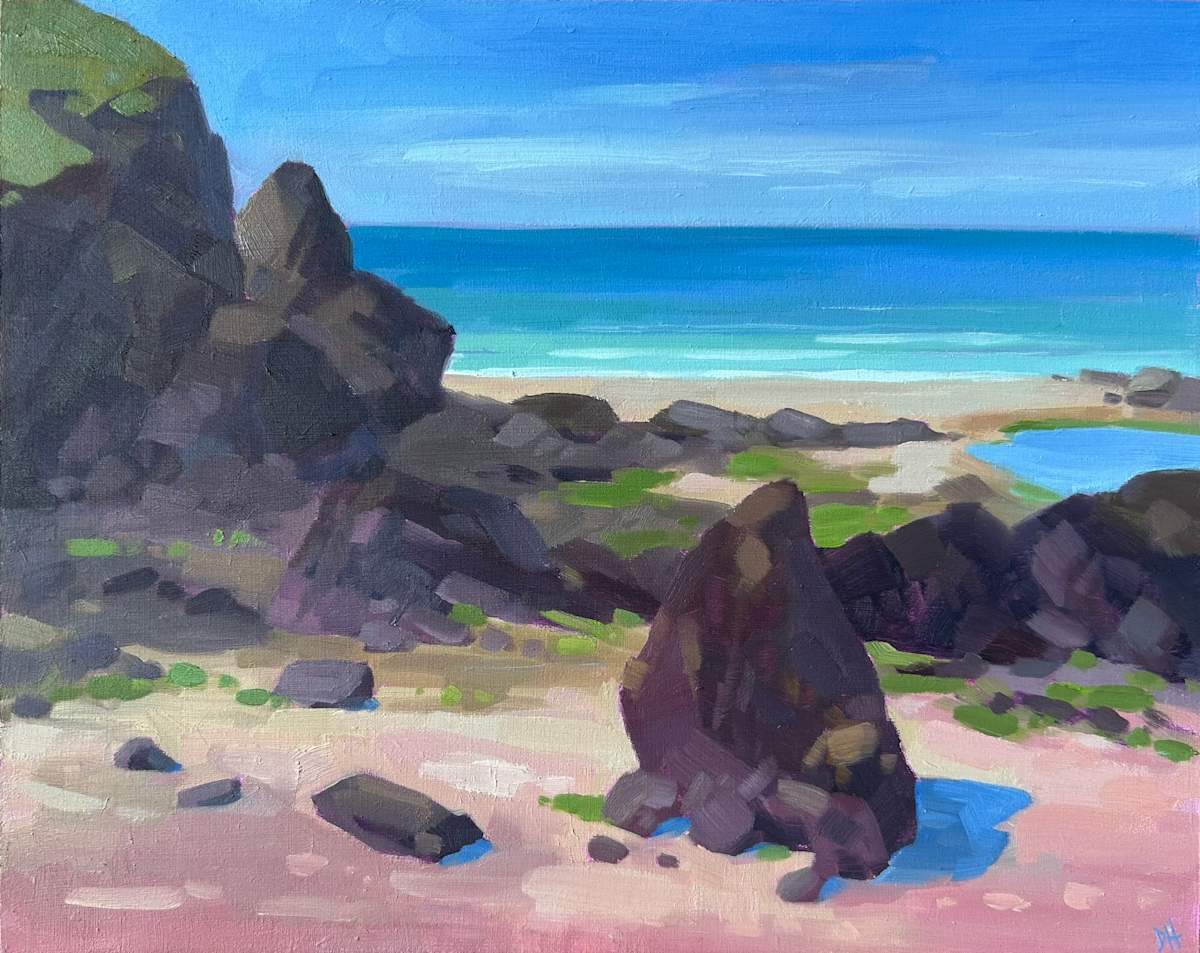 Freshwater West Rocks by Dawn Harries 