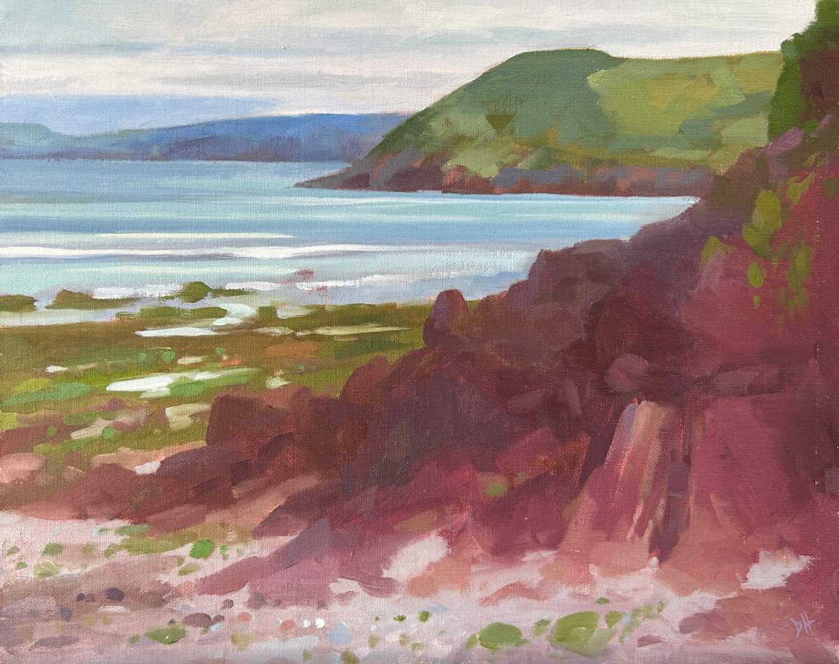 Red Rocks At Manorbier by Dawn Harries 