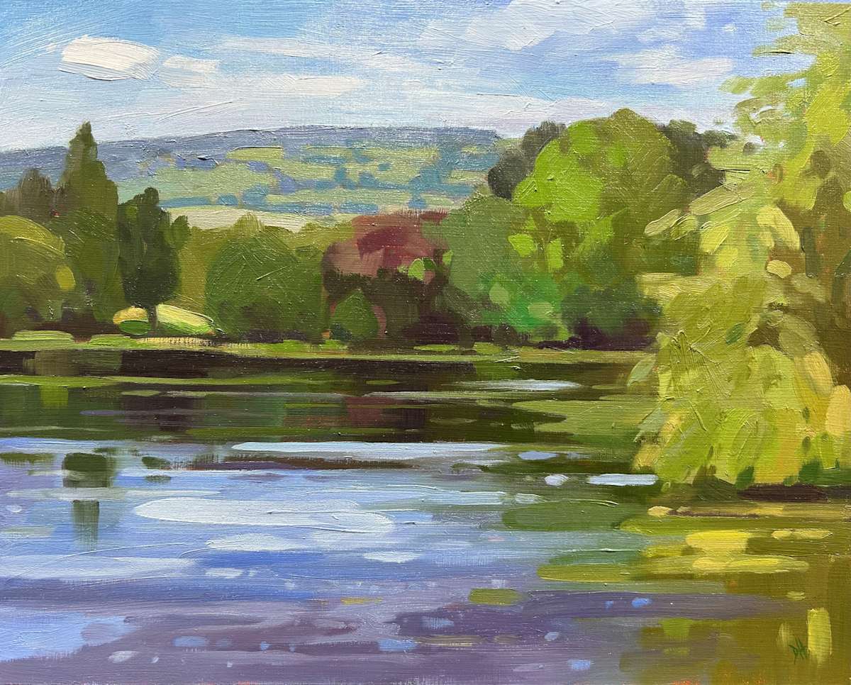 Roath Park Lake by Dawn Harries 