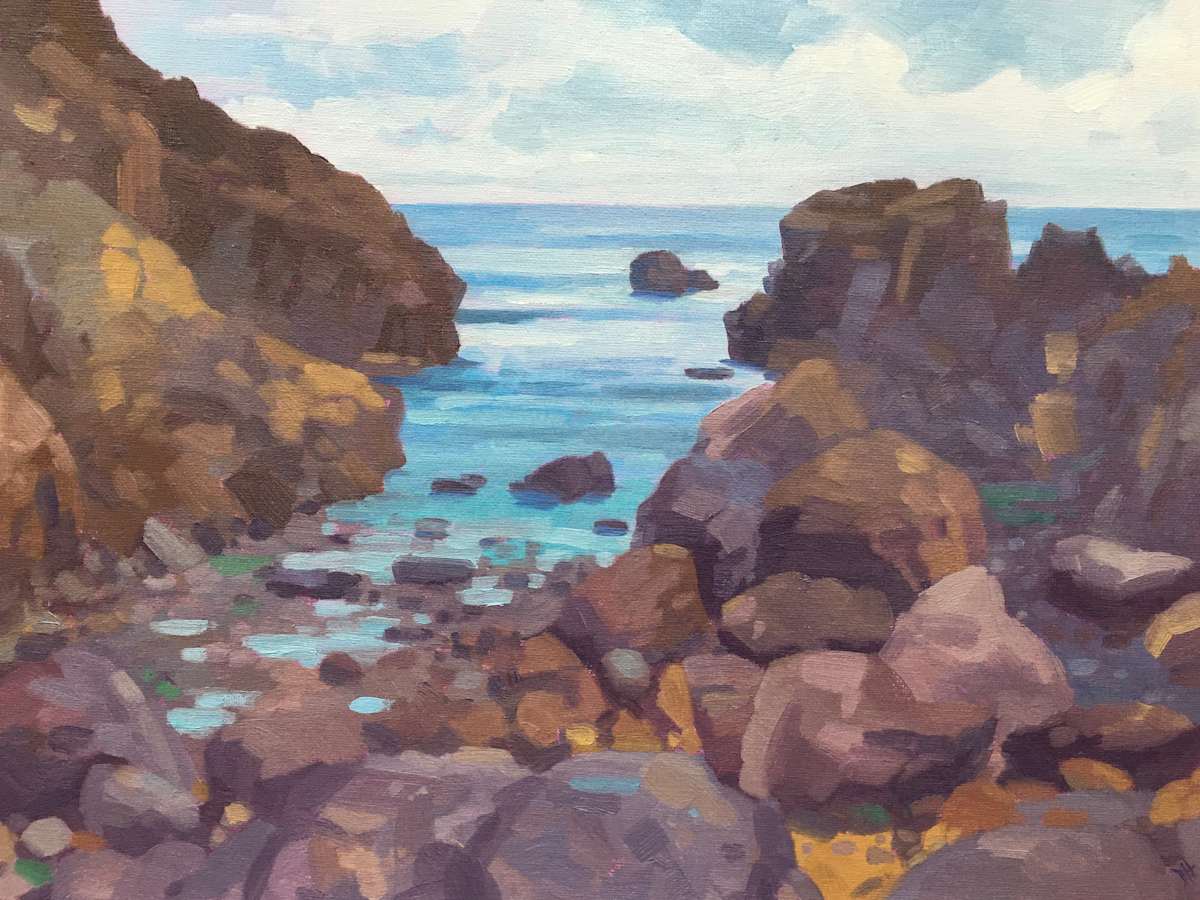 Rocky Inlet at Lydstep Caverns by Dawn Harries, Image 1.