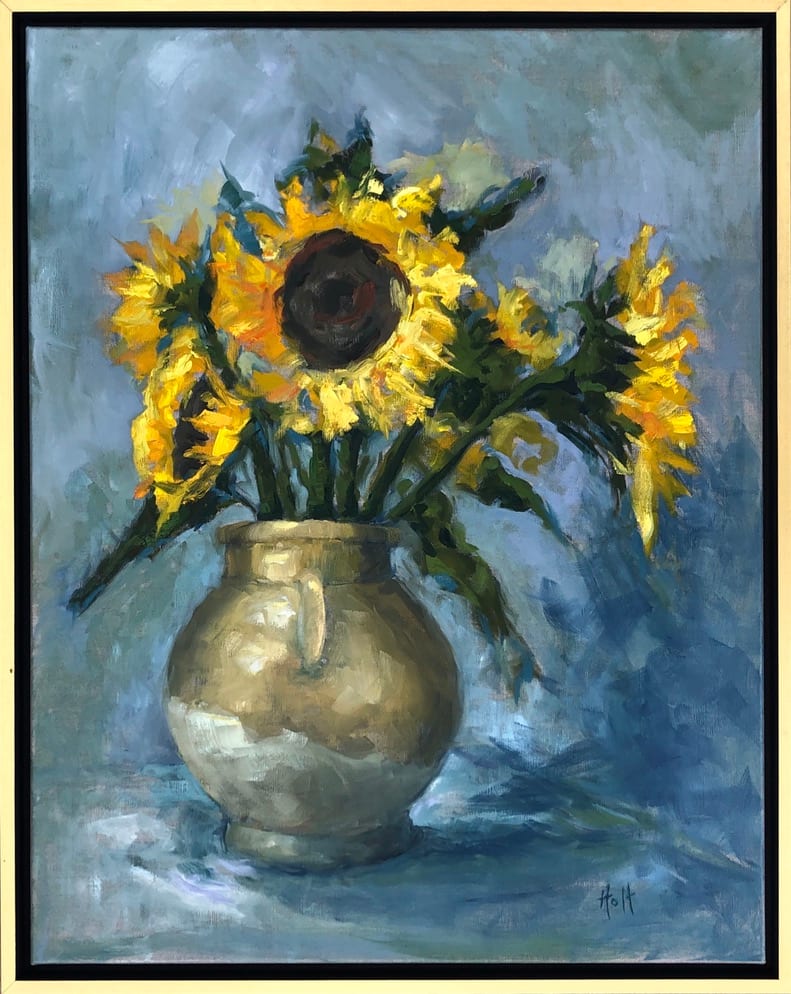 Van Gogh Sunflower Surprise by Holt Cleaver 