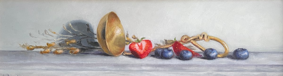 Brass Spoon with Berries 