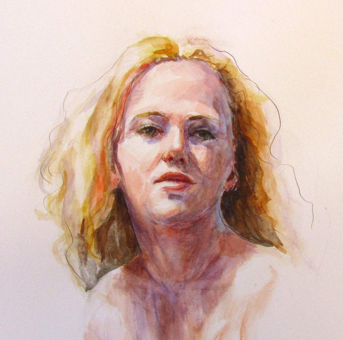 Kate- watercolor by August Burns, Image 1.