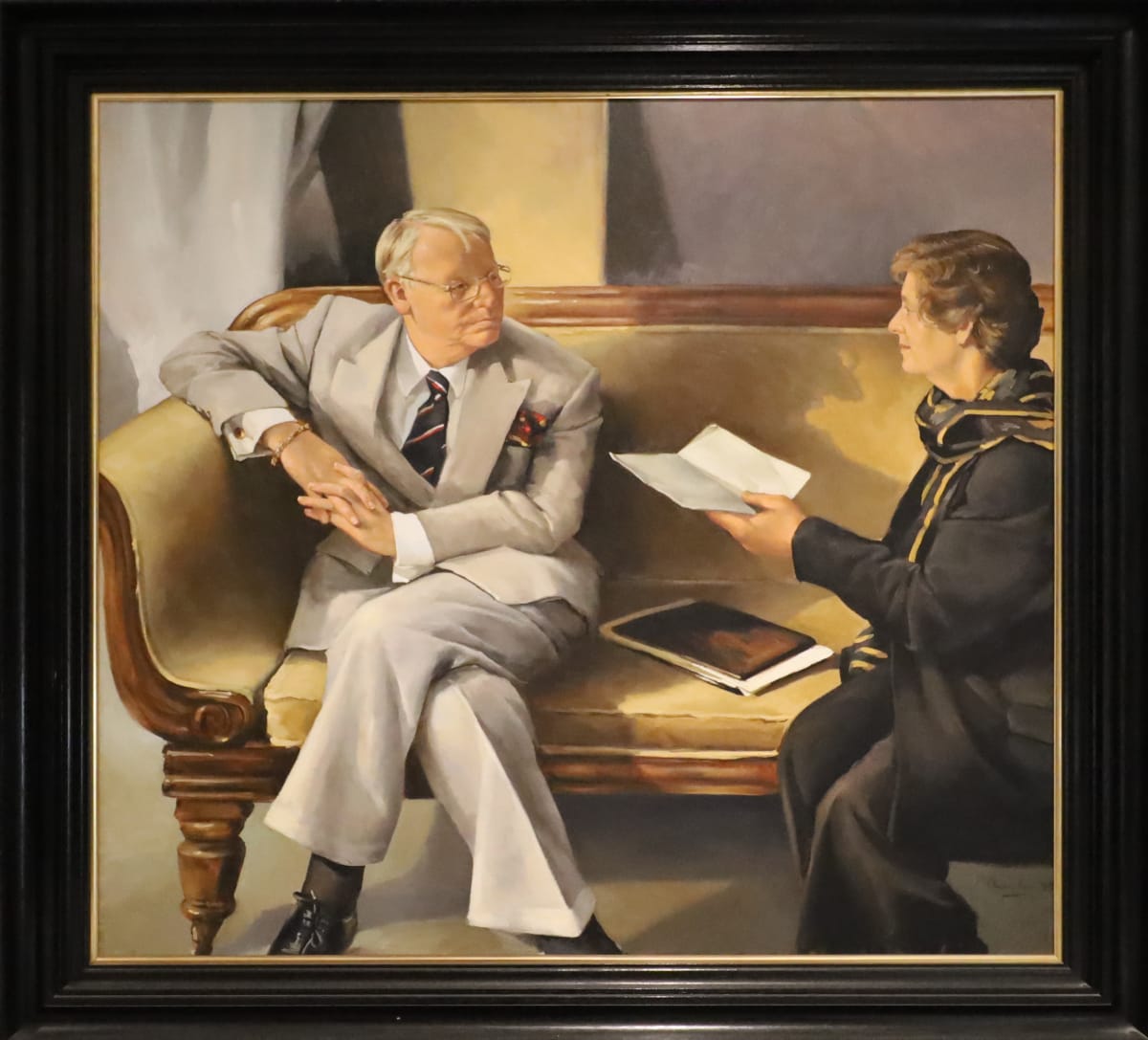 Tony and Thorva Hewison by Peter Churcher 