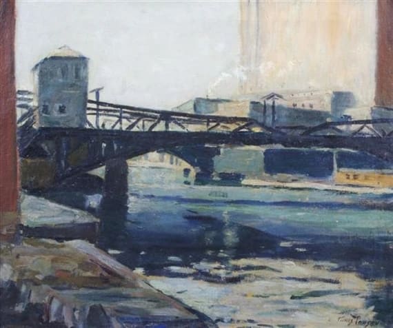 Industrial Scene, Chicago by Tunis Ponsen 